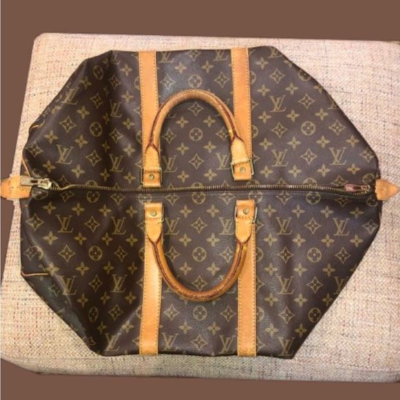 Auth LOUIS VUITTON Monogram Keepall Boston Weekend Travel Bag LV 50 - Picture 9 of 15